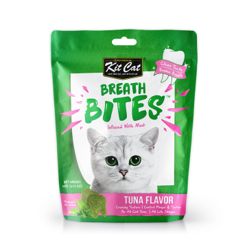 Kit Cat Breath Bites Infused with Mint Tuna Flavor 60g  (3 Packs)